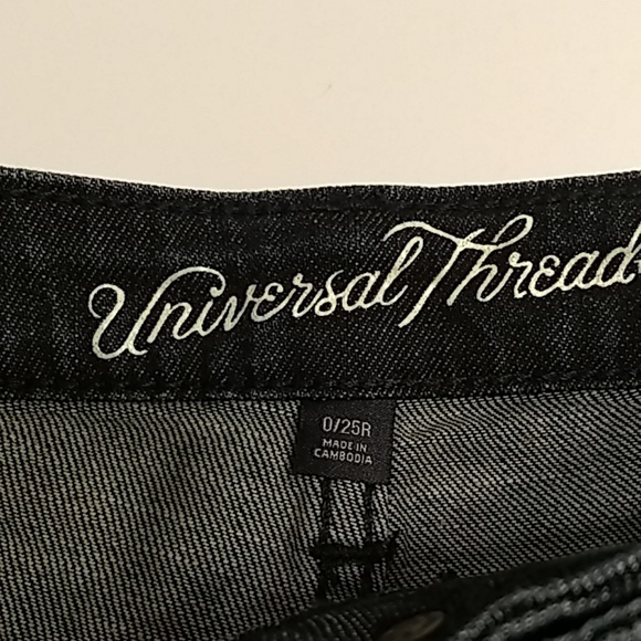 Universal Thread High Rise Shortie Shorts Blue 0 - Picture 5 of 6